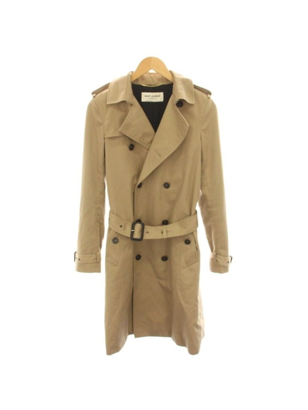 Saint Laurent Paris Trench Coat Outer Belt Beige